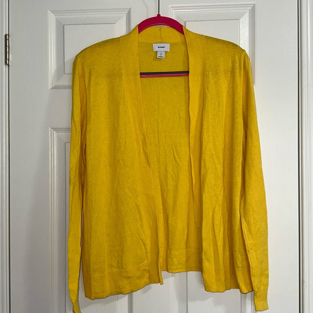 Old Navy Yellow Cardigan